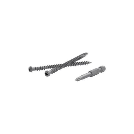 Fastenmaster Fastenmaster 5000245 TrapEase 2.5 in. Torx TTAP Star Head Zinc Carbon Steel Composite Deck Screws; Spiced Rum - 75 Per Box 5000245